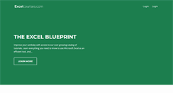 Desktop Screenshot of excelcourses.com