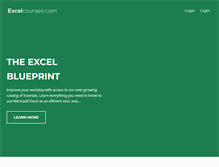 Tablet Screenshot of excelcourses.com